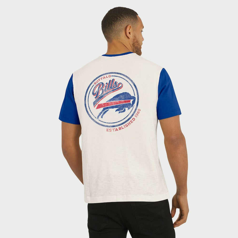 Buffalo Bills Darius Rucker Collection Henley Colorblock Slub Pocket T-Shirt | NFL Hot