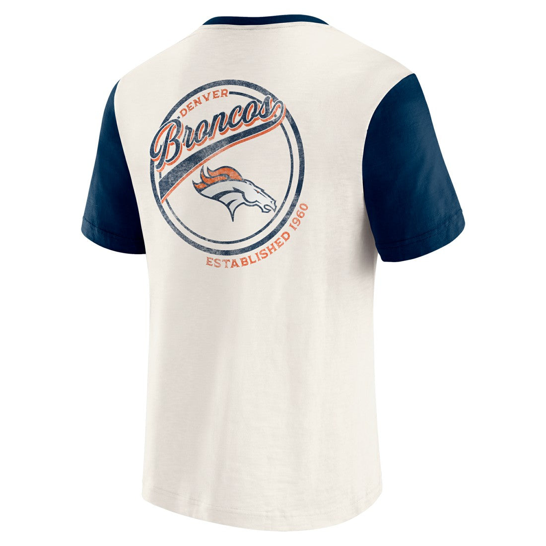 Denver Broncos Darius Rucker Collection Henley Colorblock Slub Pocket T-Shirt | NFL US