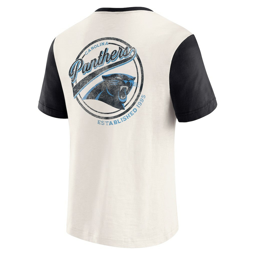 Carolina Panthers Darius Rucker Collection Henley Colorblock Slub Pocket T-Shirt | NFL Online