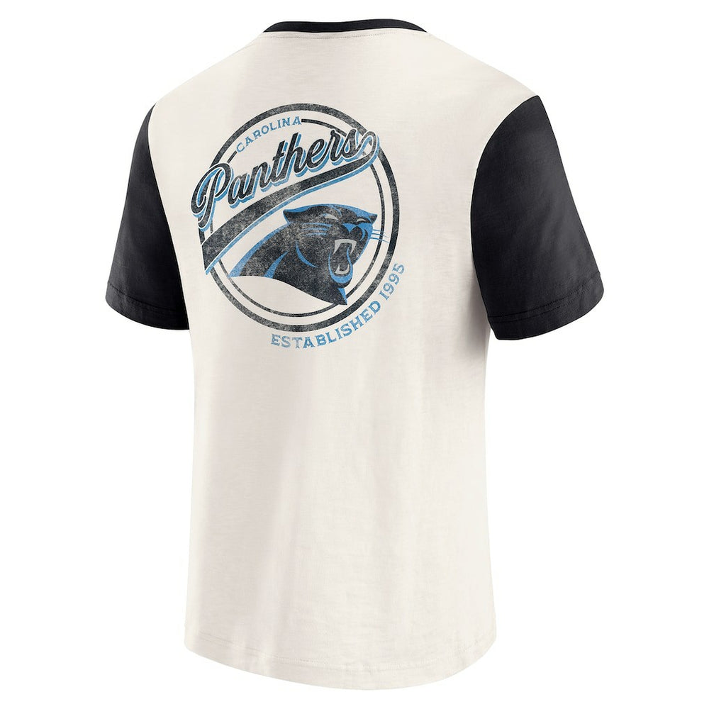 Carolina Panthers Darius Rucker Collection Henley Colorblock Slub Pocket T-Shirt | NFL Online