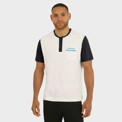 Carolina Panthers Darius Rucker Collection Henley Colorblock Slub Pocket T-Shirt | NFL Online