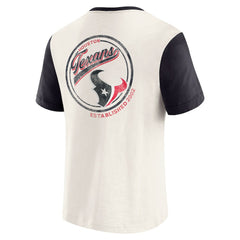 Houston Texans Darius Rucker Collection Henley Colorblock Slub Pocket T-Shirt | NFL Discount