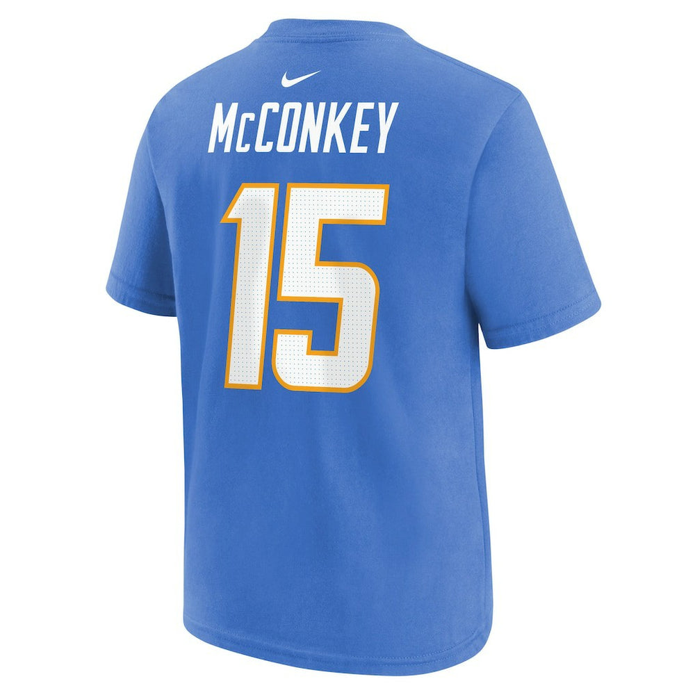 Los Angeles Chargers Ladd McConkey  Youth Player Name & Number T-Shirt | NFL Outlet