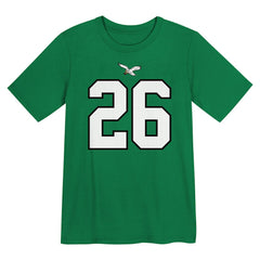 Philadelphia Eagles Saquon Barkley  Preschool Player Name & Number T-Shirt | NFL Hot