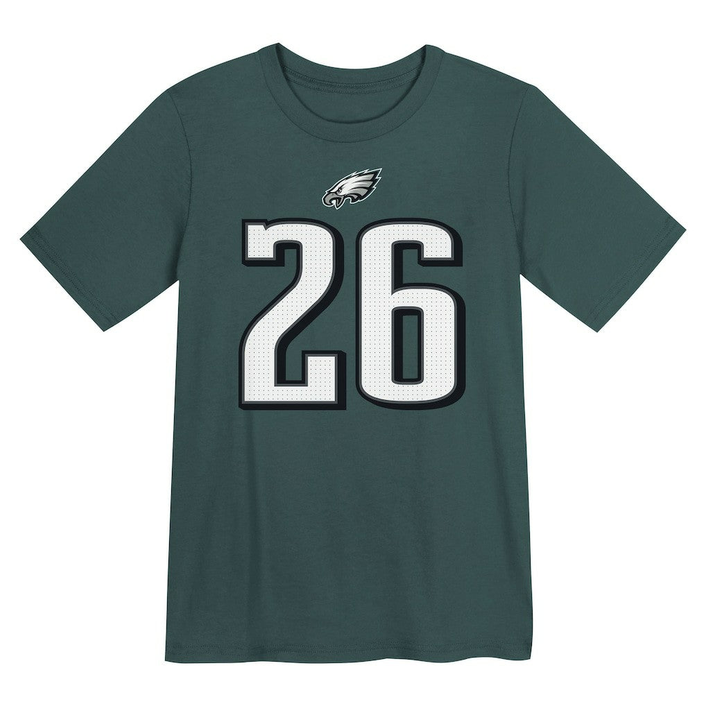 Philadelphia Eagles Saquon Barkley  Preschool Player Name & Number T-Shirt | NFL Outlet
