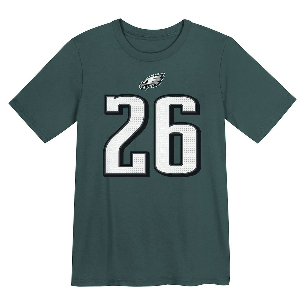 Philadelphia Eagles Saquon Barkley  Preschool Player Name & Number T-Shirt | NFL Outlet