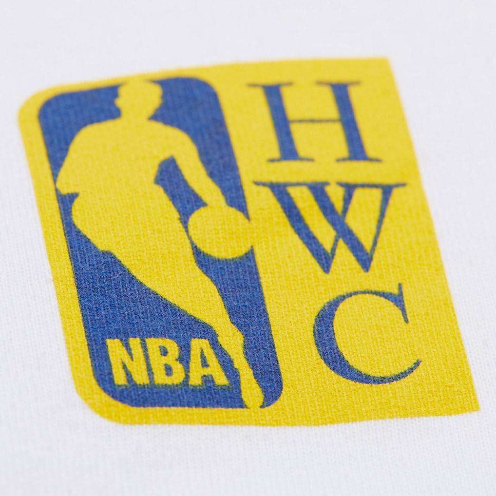 White Golden State Warriors Unisex Hardwood Classics Vintage Team Origins Premium T-Shirt sale | NBA