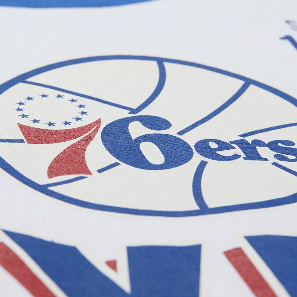 White Philadelphia 76ers Unisex Hardwood Classics Vintage Team Origins Premium T-Shirt | NBA
