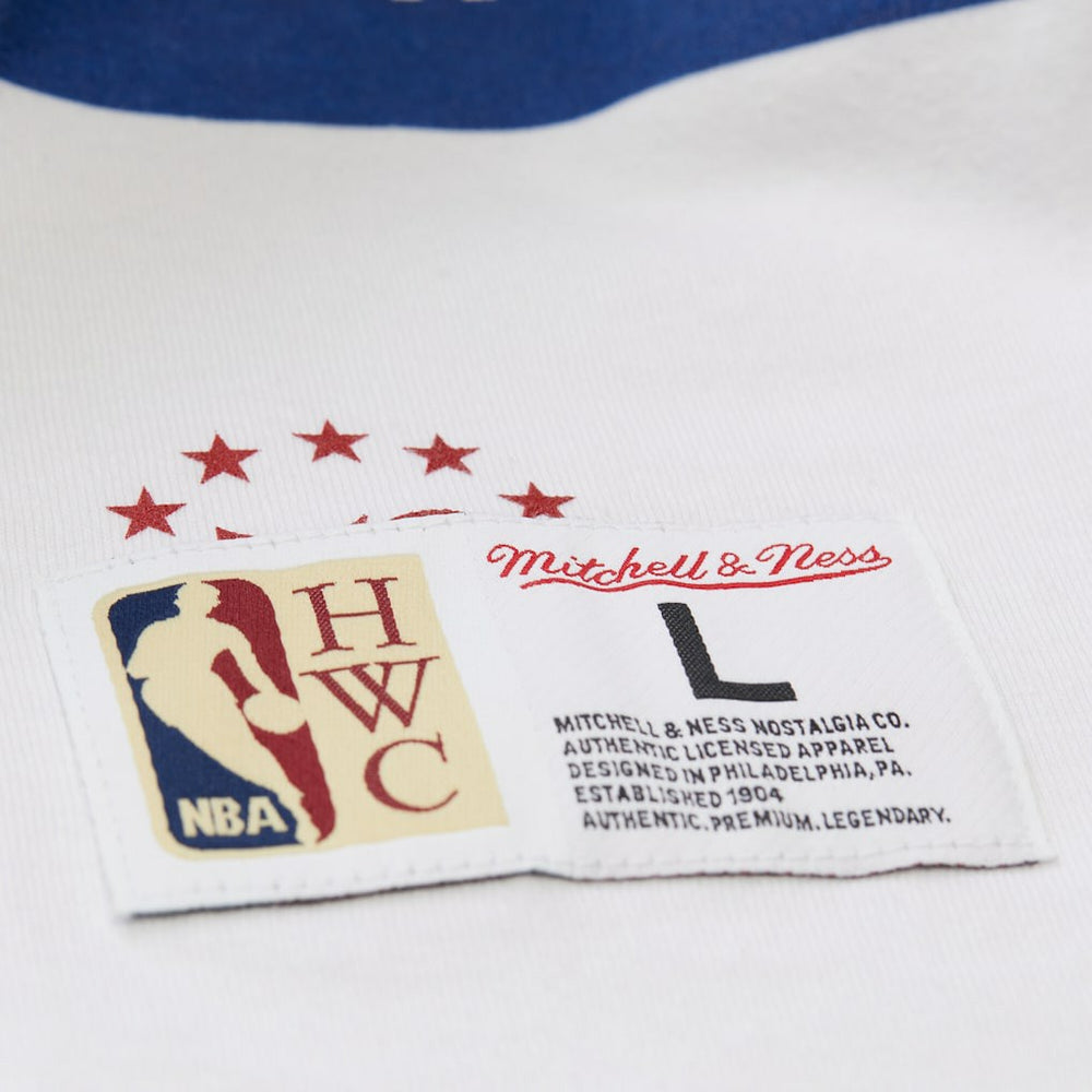 White Philadelphia 76ers Unisex Hardwood Classics Vintage Team Origins Premium T-Shirt | NBA