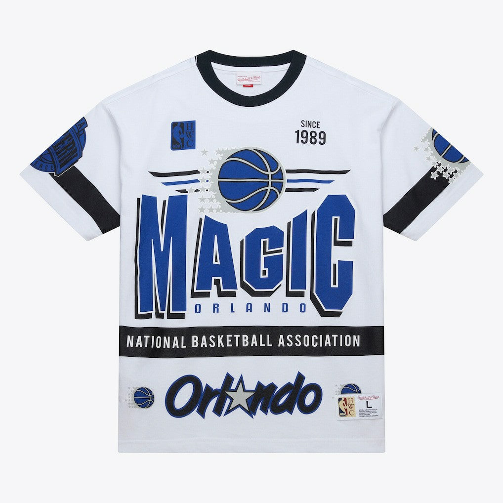 White Orlando Magic Unisex Hardwood Classics Vintage Team Origins Premium T-Shirt | NBA