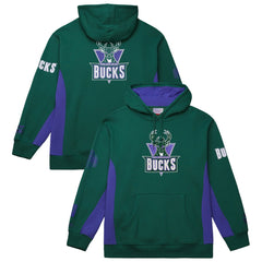 Hunter Green Milwaukee Bucks Hardwood Classics Team Origins Fleece Pullover Hoodie | NBA