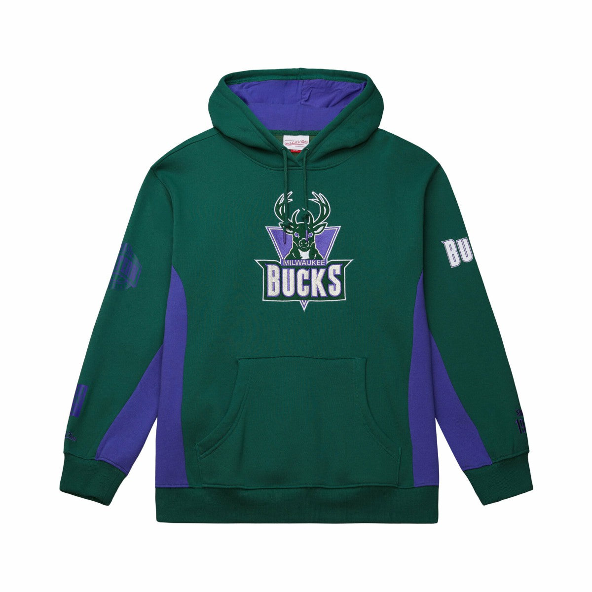 Hunter Green Milwaukee Bucks Hardwood Classics Team Origins Fleece Pullover Hoodie | NBA