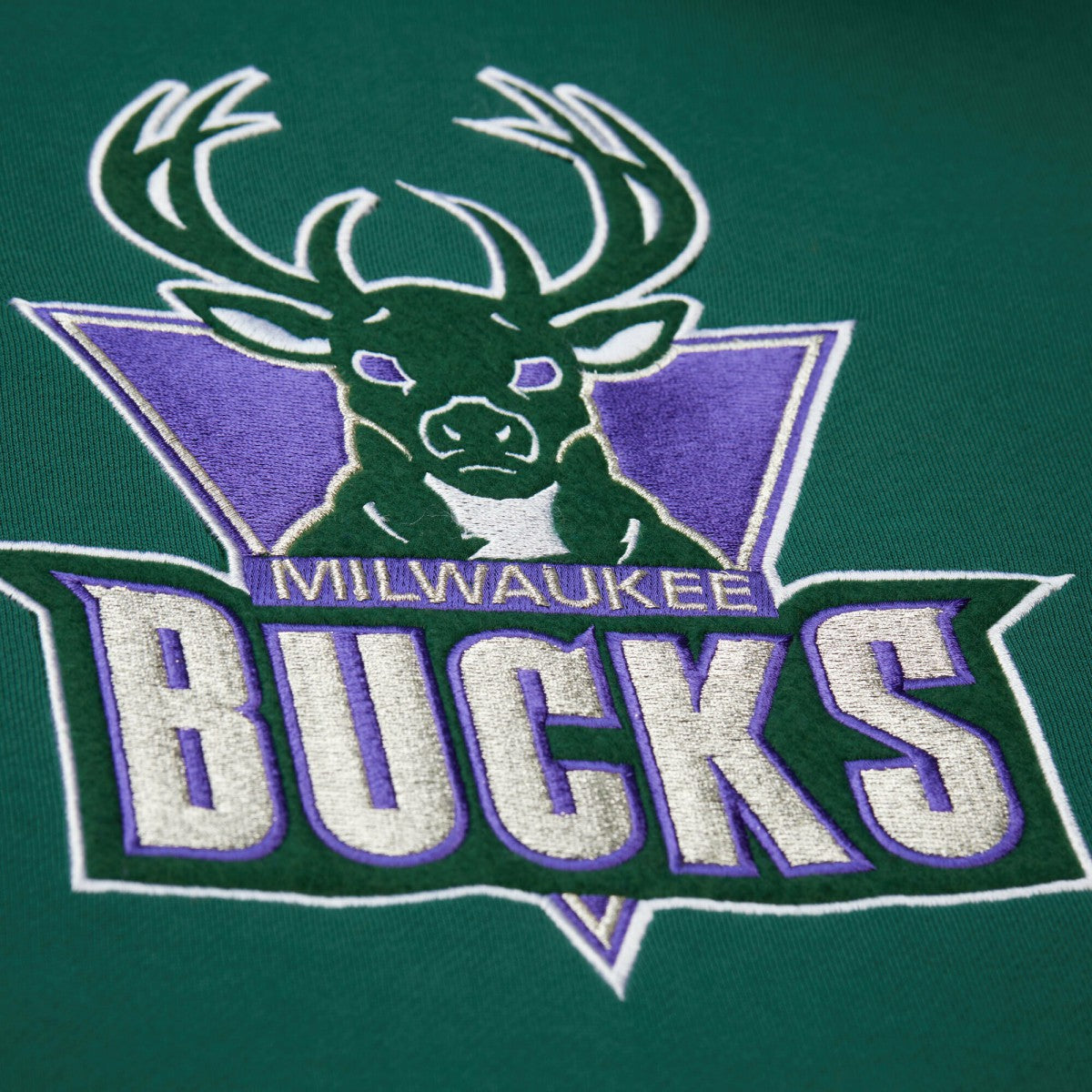 Hunter Green Milwaukee Bucks Hardwood Classics Team Origins Fleece Pullover Hoodie | NBA