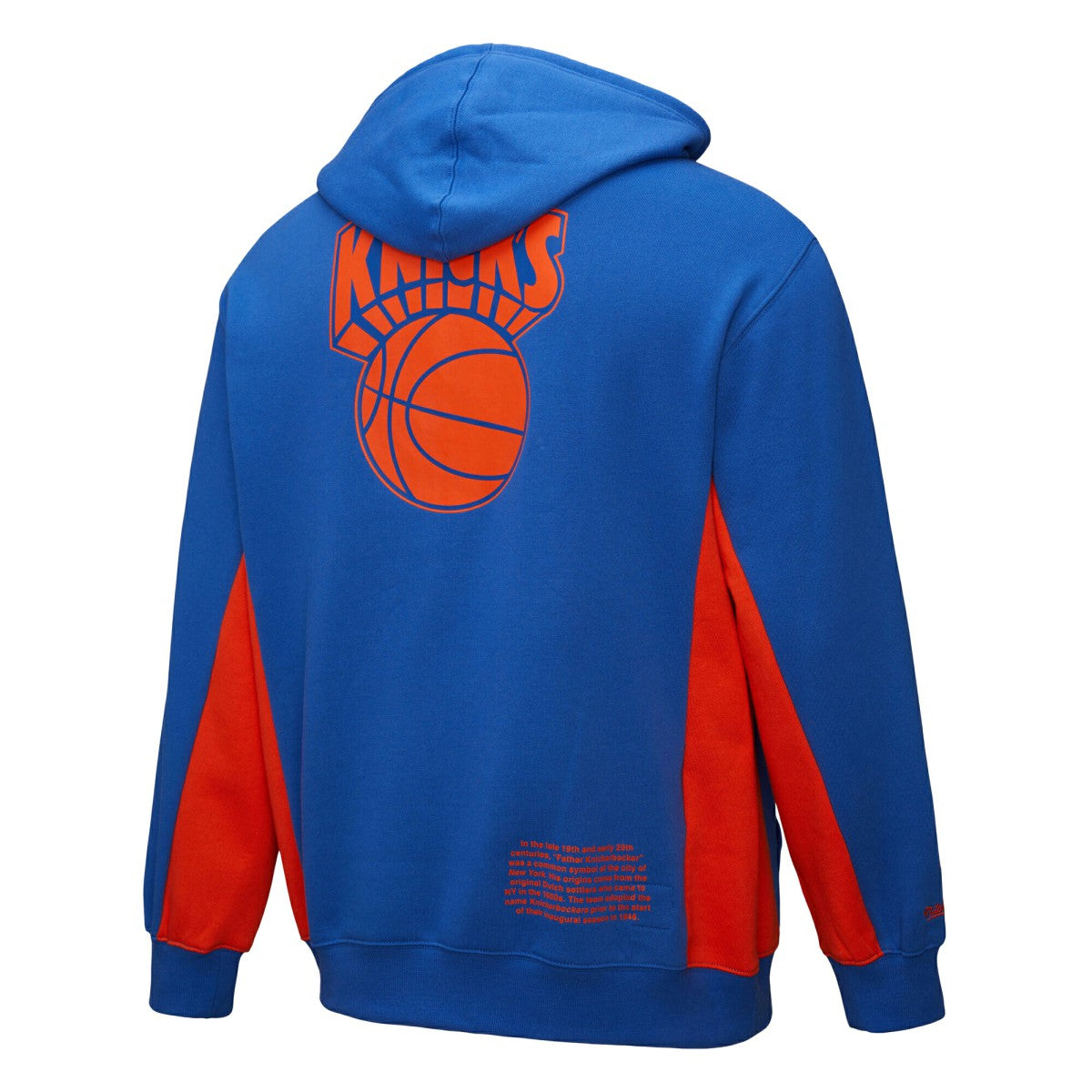 Blue New York Knicks Hardwood Classics Team Origins Fleece Pullover Hoodie | NBA
