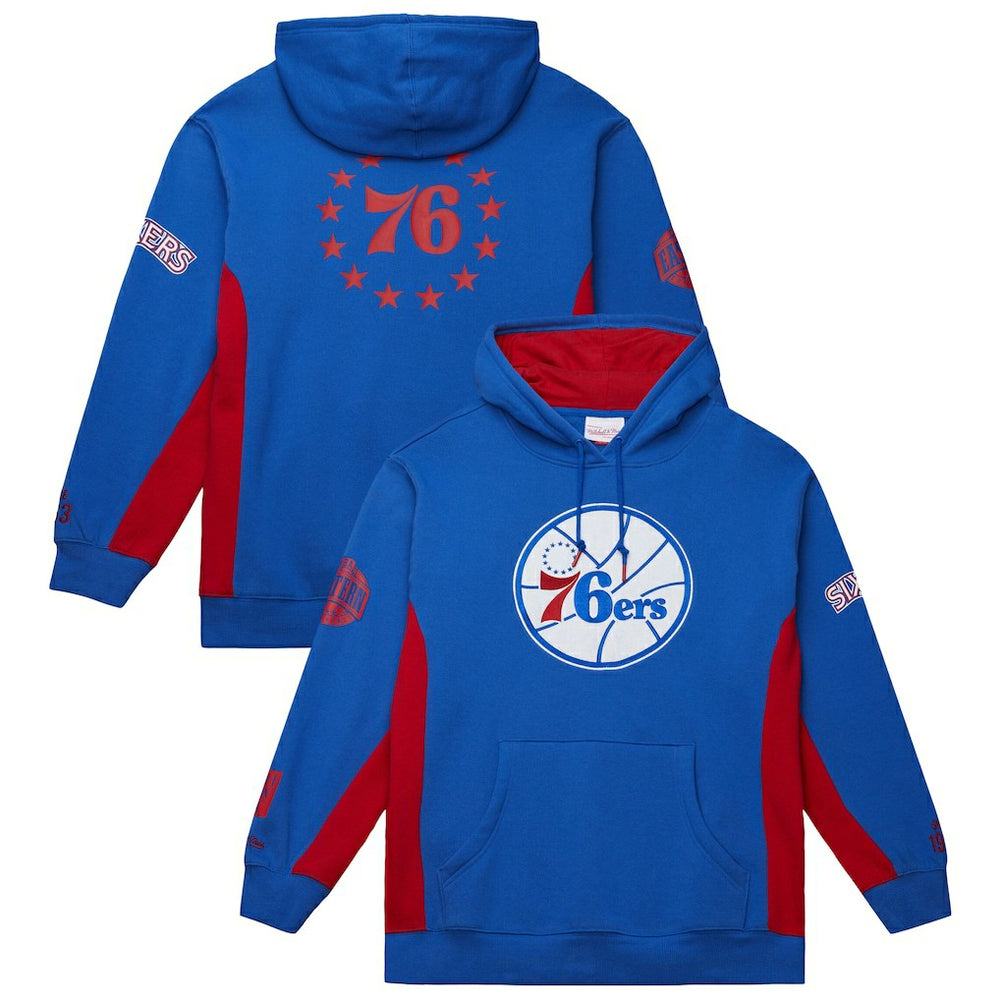 Royal Philadelphia 76ers Hardwood Classics Team Origins Fleece Pullover Hoodie | NBA