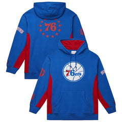 Royal Philadelphia 76ers Hardwood Classics Team Origins Fleece Pullover Hoodie | NBA