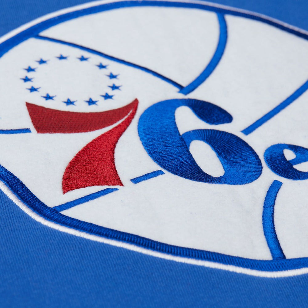 Royal Philadelphia 76ers Hardwood Classics Team Origins Fleece Pullover Hoodie | NBA