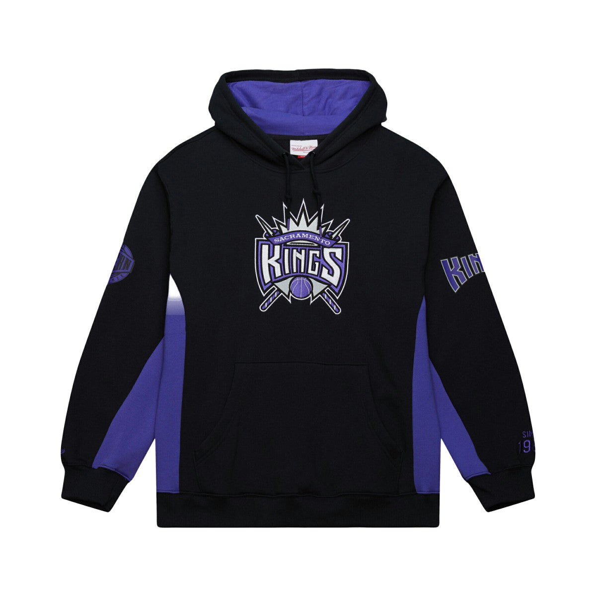 Black Sacramento Kings Hardwood Classics Team Origins Fleece Pullover Hoodie | NBA