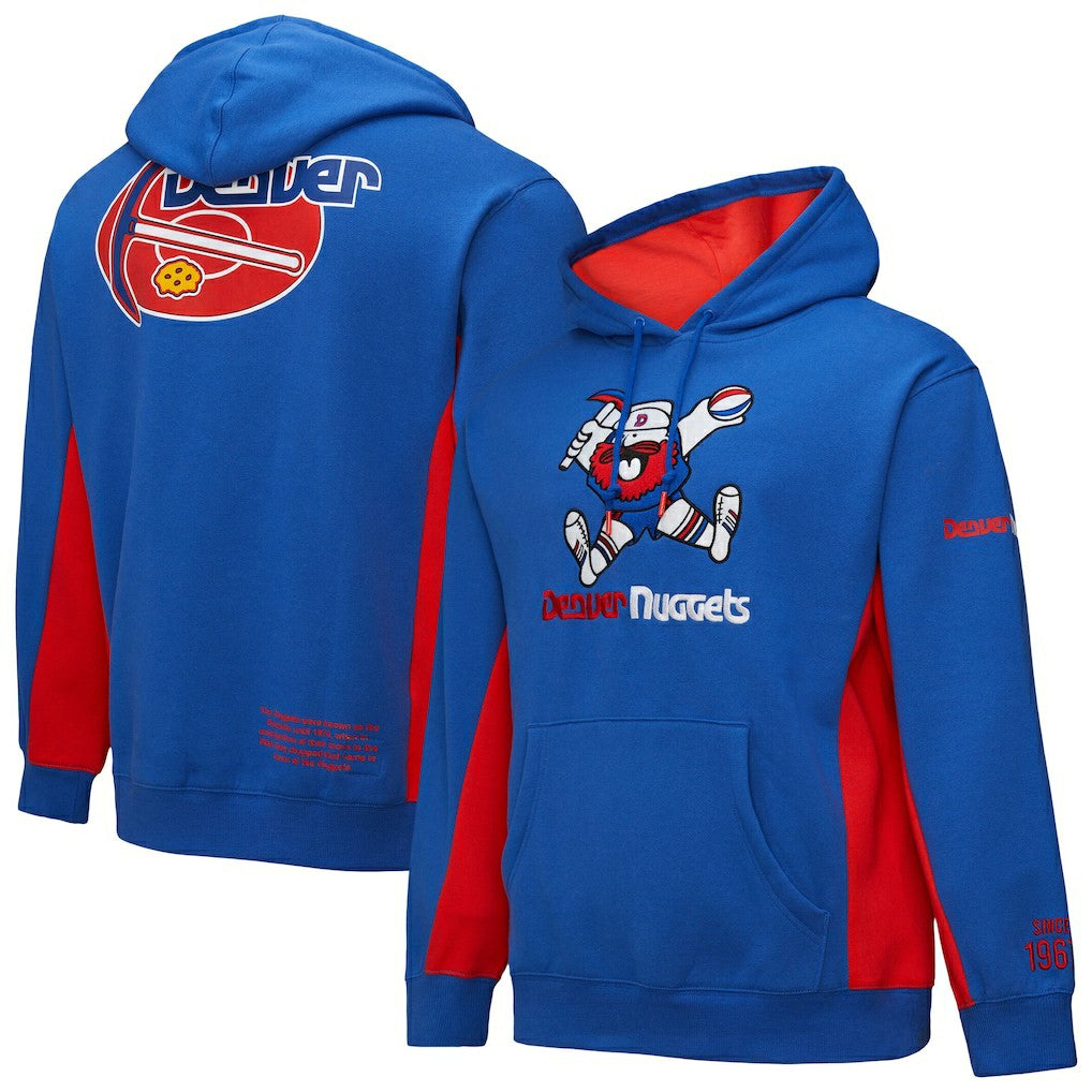 Royal Denver Nuggets Hardwood Classics Team Origins Fleece Pullover Hoodie sale | NBA
