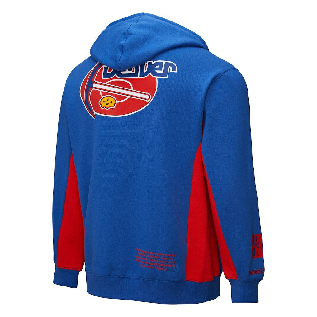 Royal Denver Nuggets Hardwood Classics Team Origins Fleece Pullover Hoodie sale | NBA