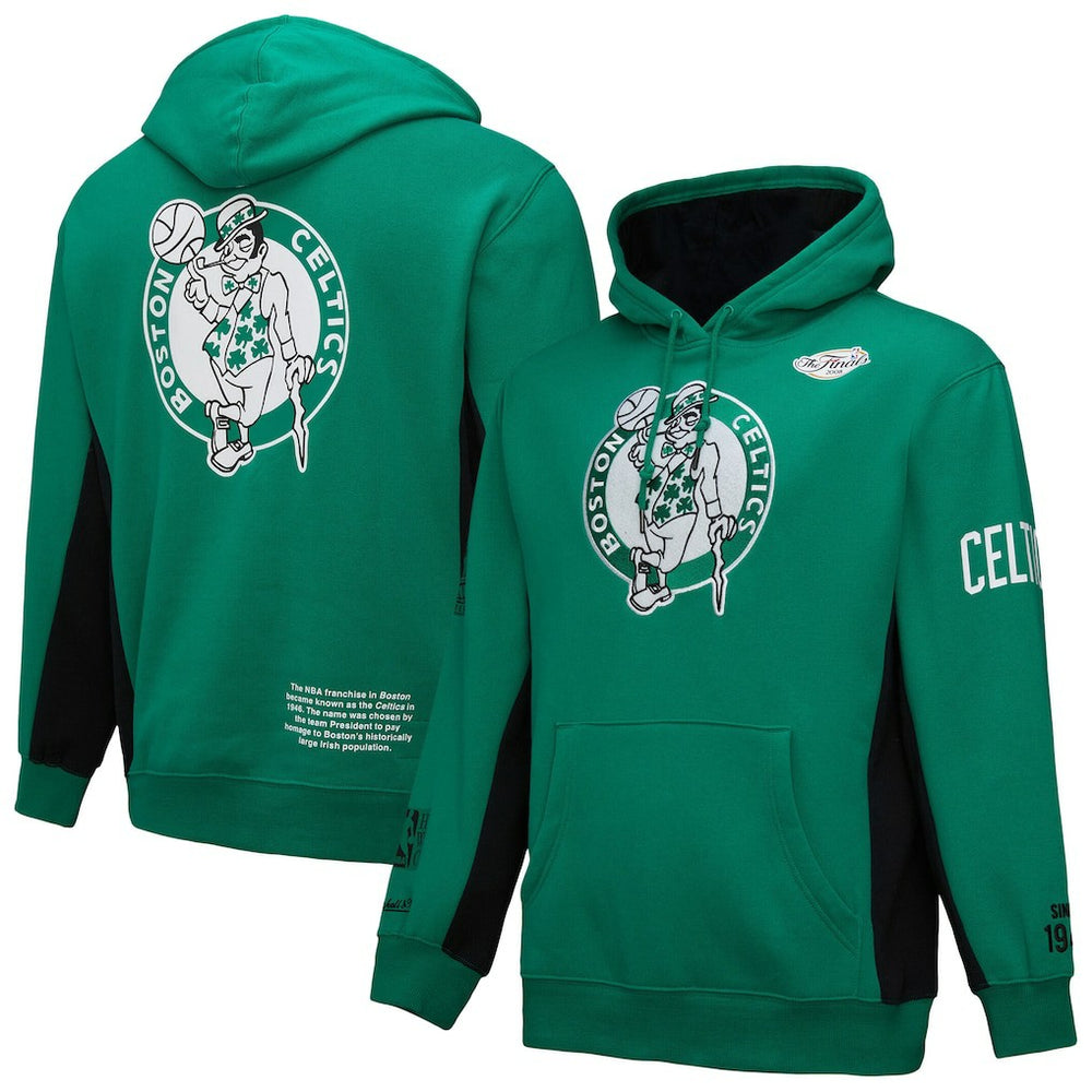 Kelly Green Boston Celtics Hardwood Classics Team Origins Fleece Pullover Hoodie | NBA