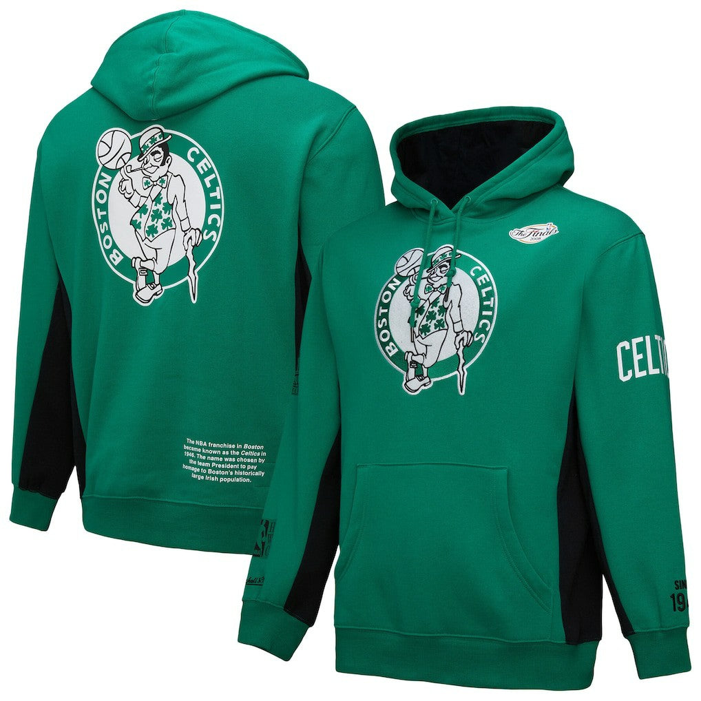 Kelly Green Boston Celtics Hardwood Classics Team Origins Fleece Pullover Hoodie | NBA
