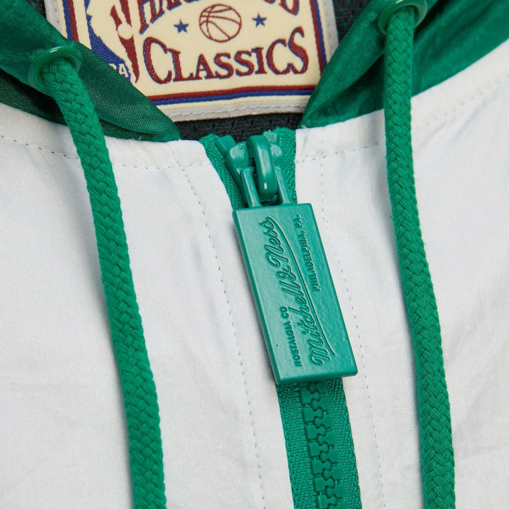 Kelly Green Boston Celtics Hardwood Classics Team Origins Anorak Quarter-Zip Windbreaker Jacket | NBA