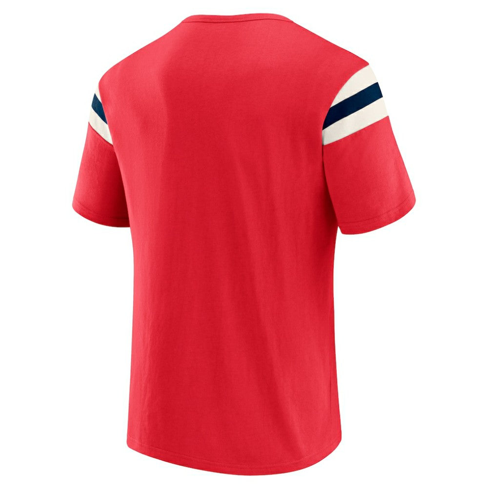 Washington Nationals Darius Rucker Collection by Fanatics Distressed Sleeve Stripe T-Shirt - MLB T-shirts
