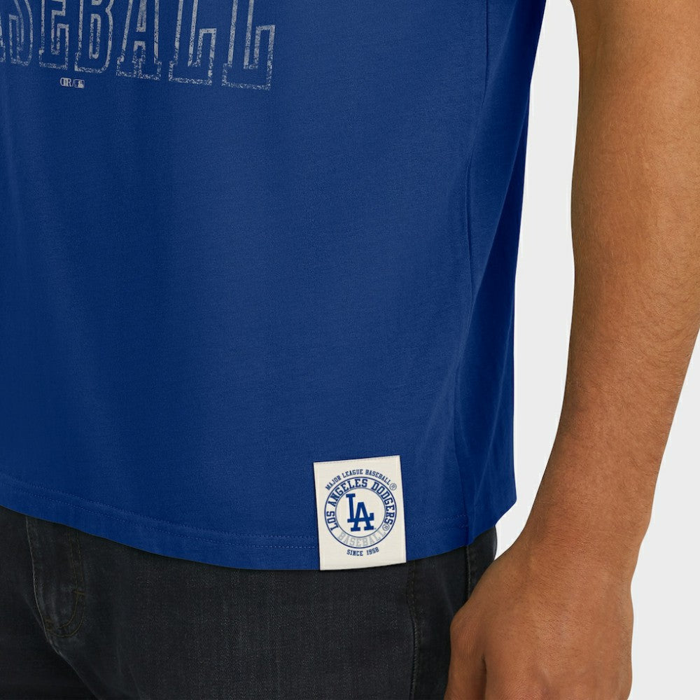 Los Angeles Dodgers Darius Rucker Collection by Fanatics Distressed Sleeve Stripe T-Shirt - MLB T-shirts