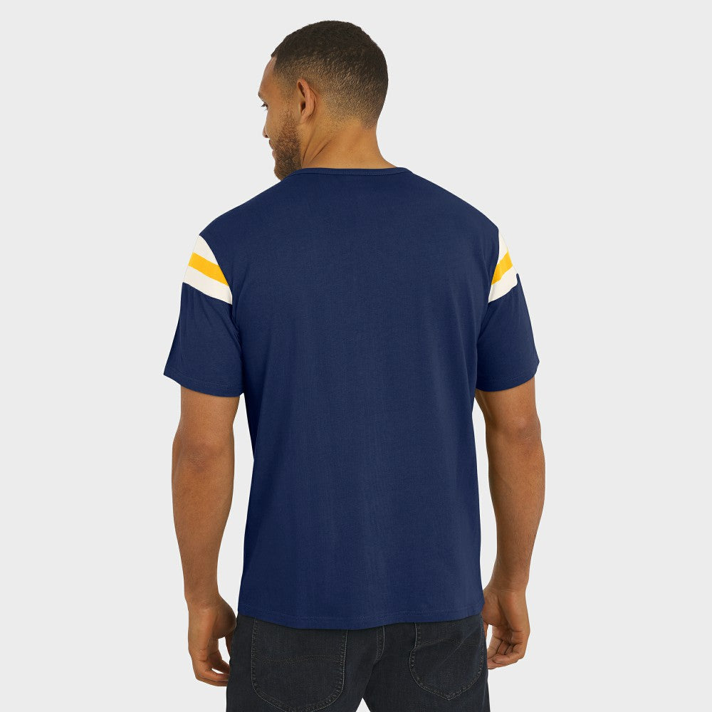Milwaukee Brewers Darius Rucker Collection by Fanatics Distressed Sleeve Stripe T-Shirt - MLB T-shirts