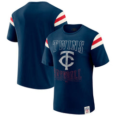 Minnesota Twins Darius Rucker Collection by Fanatics Distressed Sleeve Stripe T-Shirt - MLB T-shirts