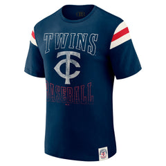 Minnesota Twins Darius Rucker Collection by Fanatics Distressed Sleeve Stripe T-Shirt - MLB T-shirts