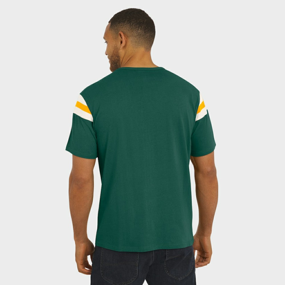 Athletics Darius Rucker Collection by Fanatics Distressed Sleeve Stripe T-Shirt - MLB T-shirts