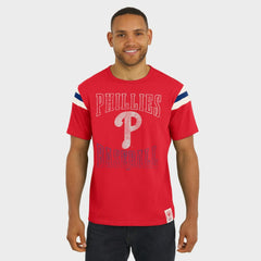 Philadelphia Phillies Darius Rucker Collection by Fanatics Distressed Sleeve Stripe T-Shirt - MLB T-shirts