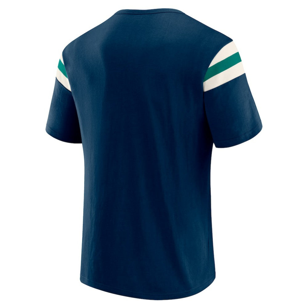 Seattle Mariners Darius Rucker Collection by Fanatics Distressed Sleeve Stripe T-Shirt - MLB T-shirts