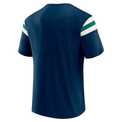 Seattle Mariners Darius Rucker Collection by Fanatics Distressed Sleeve Stripe T-Shirt - MLB T-shirts