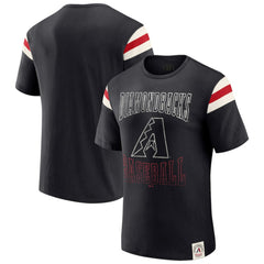 Arizona Diamondbacks Darius Rucker Collection by Fanatics Distressed Sleeve Stripe T-Shirt - MLB T-shirts