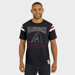 Arizona Diamondbacks Darius Rucker Collection by Fanatics Distressed Sleeve Stripe T-Shirt - MLB T-shirts