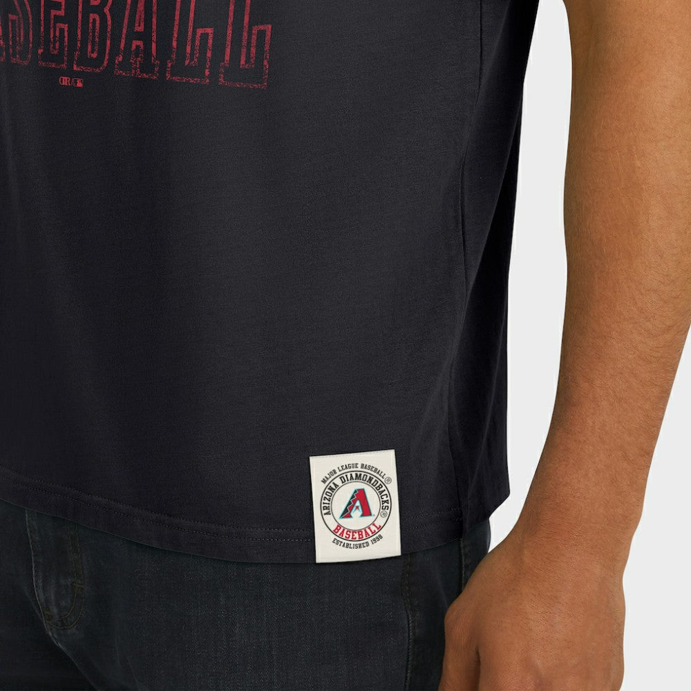 Arizona Diamondbacks Darius Rucker Collection by Fanatics Distressed Sleeve Stripe T-Shirt - MLB T-shirts