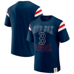Boston Red Sox Darius Rucker Collection by Fanatics Distressed Sleeve Stripe T-Shirt - MLB T-shirts