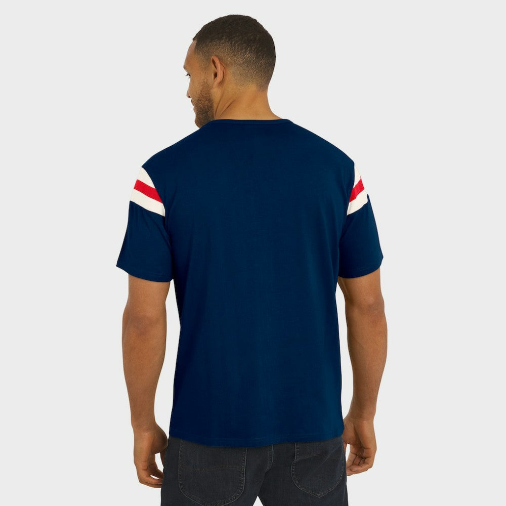 Boston Red Sox Darius Rucker Collection by Fanatics Distressed Sleeve Stripe T-Shirt - MLB T-shirts