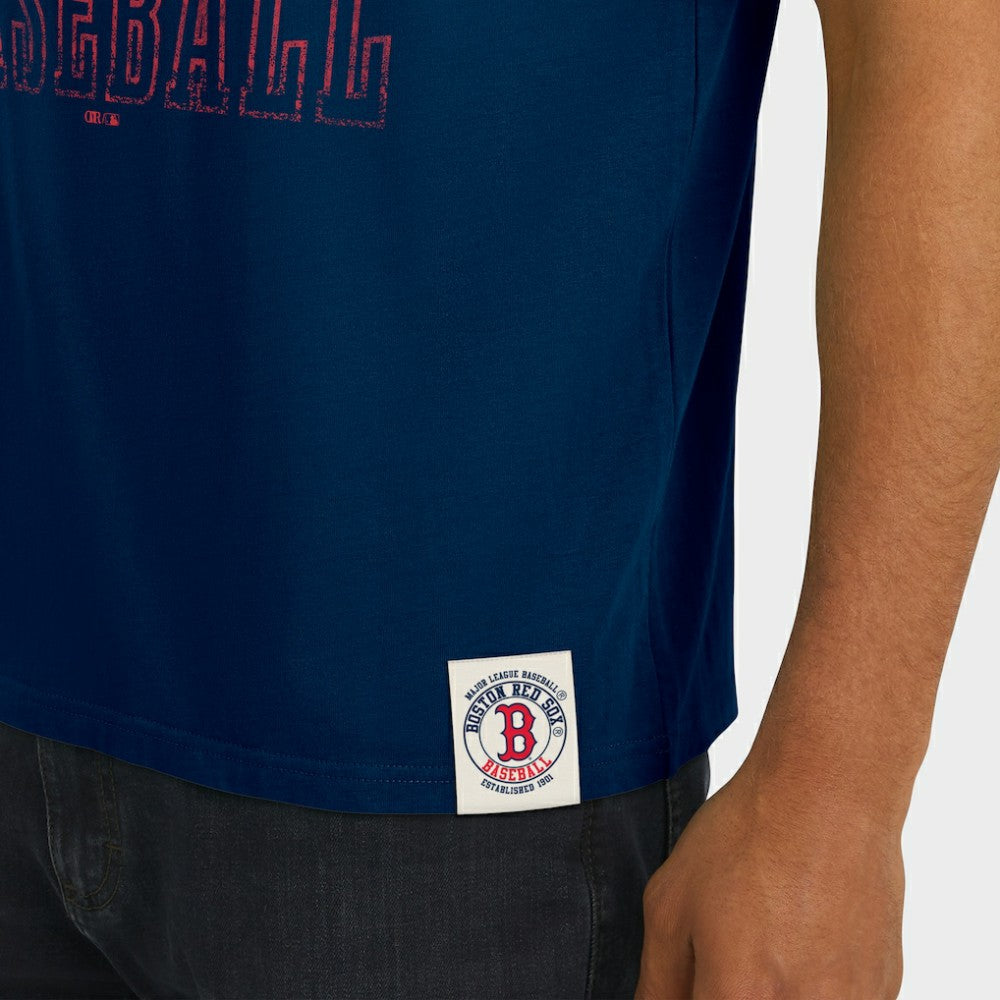 Boston Red Sox Darius Rucker Collection by Fanatics Distressed Sleeve Stripe T-Shirt - MLB T-shirts
