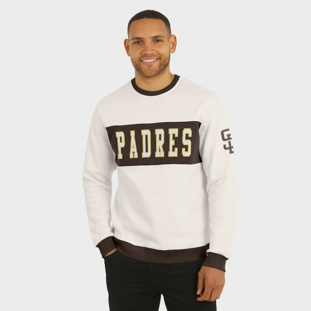 San Diego Padres Darius Rucker Collection by Fanatics Colorblock Crewneck Sweatshirt - MLB Sweatshirts