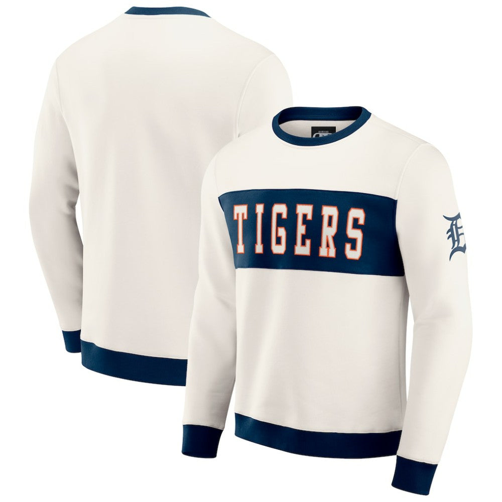 Detroit Tigers Darius Rucker Collection by Fanatics Colorblock Crewneck Sweatshirt - MLB Sweatshirts