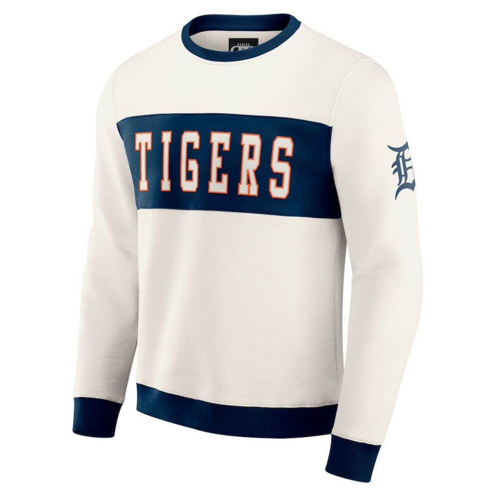 Detroit Tigers Darius Rucker Collection by Fanatics Colorblock Crewneck Sweatshirt - MLB Sweatshirts