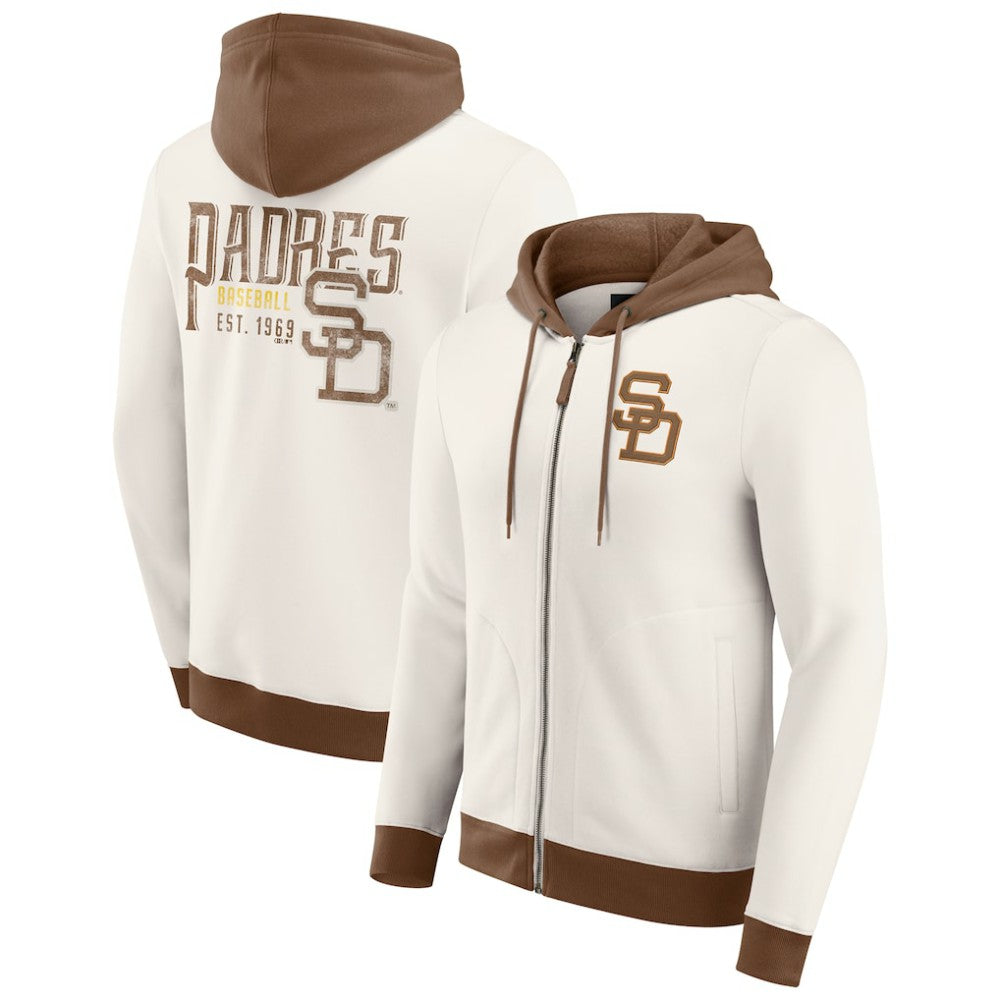 San Diego Padres Darius Rucker Collection by Fanatics Men's Polar Fleece Full-Zip Hoodie - MLB Hoodies