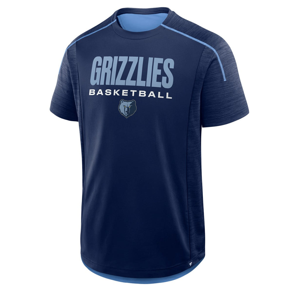 Navy Memphis Grizzlies Inbound Pass Play Practice T-Shirt | NBA