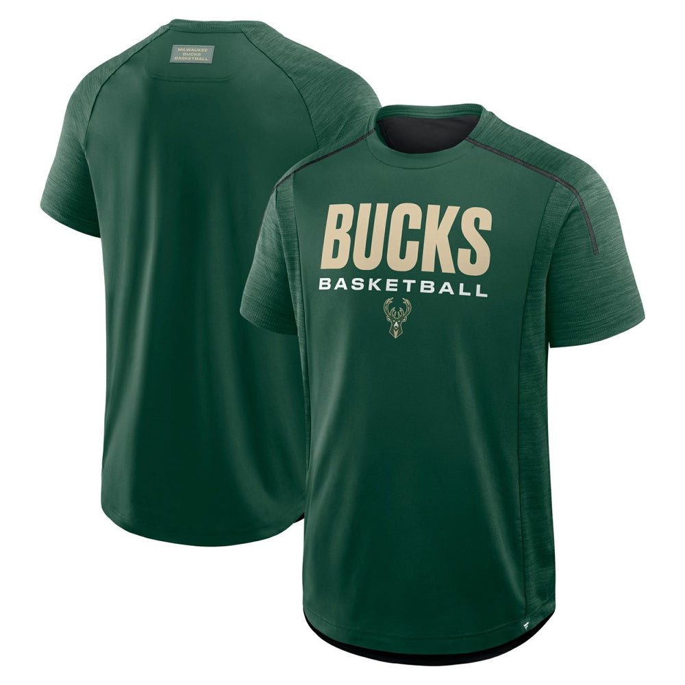 Hunter Green Milwaukee Bucks Inbound Pass Play Practice T-Shirt | NBA