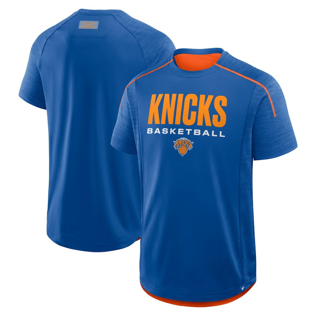 Blue New York Knicks Inbound Pass Play Practice T-Shirt | NBA