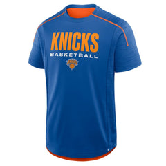 Blue New York Knicks Inbound Pass Play Practice T-Shirt | NBA